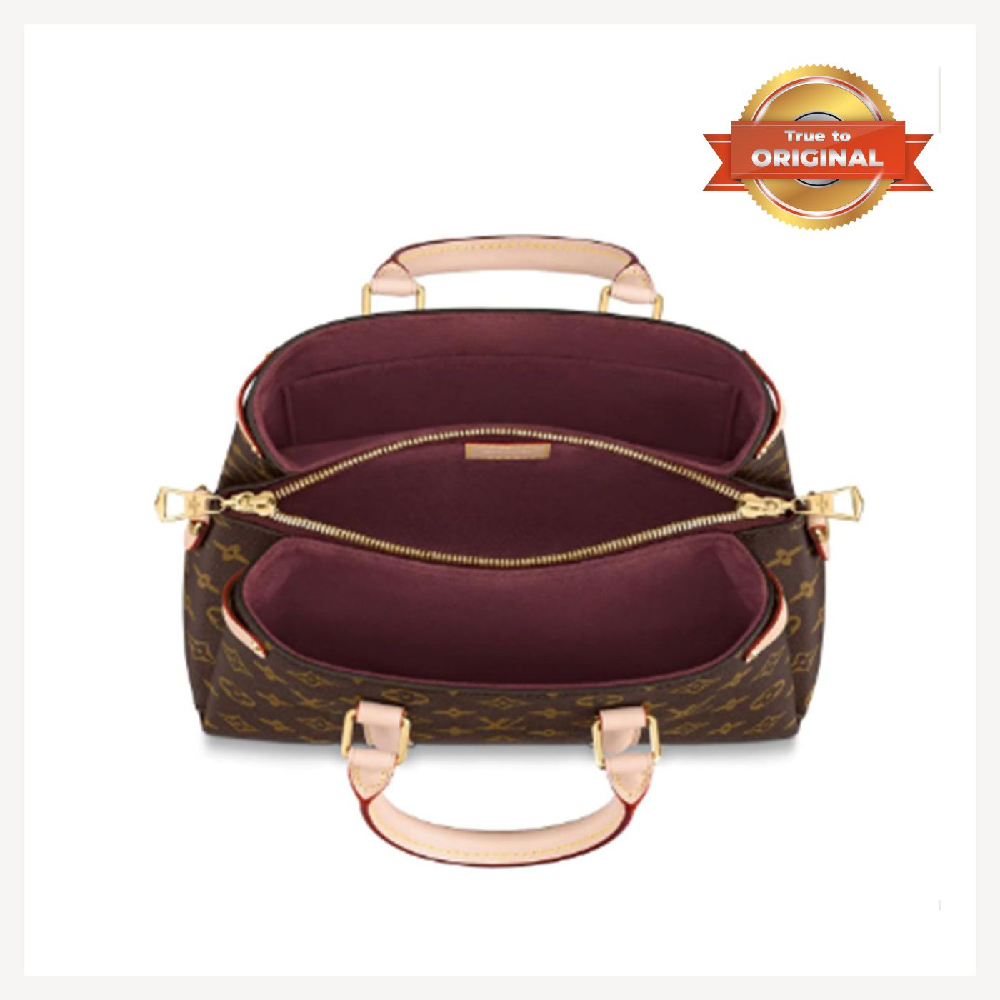 [True-to-ORIGINAL] Louis Vuitton Open BB Bag Brown For Women 27cm